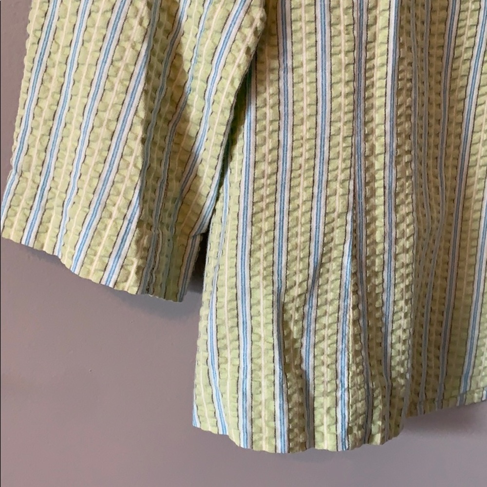 Green and blue cotton blazer - Picture 4 of 9